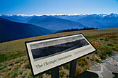 Olympic Mountains gesehen vom Hurricane Ridge, Olympic National Park, Washington, USA