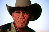 Verle L. Green, lebenslanger Cowboy, von Ranch nahe Moab, Utah, USA
