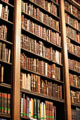 Books in the library in the Scottish Rite Temple, Washington DC, America, USA