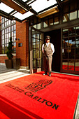 A doorman, Ritz Carlton Hotel, Georgetown, Washington DC, United States, USA