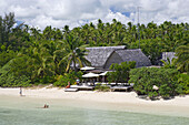 Bathing tourists, Fafa Island Resort, Tonga, South Seas