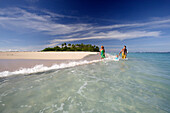 The small uninhabited island of Malinoa is situated one boat hour north of Tongatapu, Tonga, South Seas