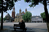 Maastricht, Vrijthof, St. Servatius and St. Jan,  Holland, Europa