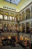 Interior view of the shopping center Magna Plaza, Amsterdam, Netherlands, Europe