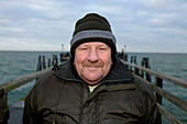 Portrait of a mature man, Baltic Sea, Mecklenburg-Western Pomerania, Germany
