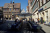 Tübingen, Altstadt, Marktpaltz mit Rathaus, Baden-Württemberg, Deutschland, Europe