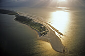 Amrum Island with sandbank, North Frisian Islands, Schleswig-Holstein, Germany