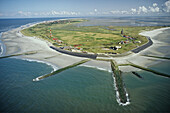 Wangerooge bei Ebbe, Niedersachsen, Deutschland