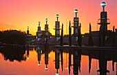 Barcelona Industrial Park,sunset