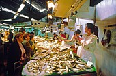 Fish stand,Marquee,Barcelona,Spain
