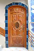 Spanien,Barcelona,Casa Batllo,Prunkvolle Tür im Treppenaufgang