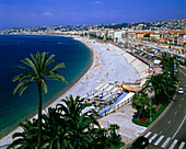 France, Nice,beach  Promena s Anglais