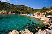 Spanien, Balearen, Ibiza, Cala Benirras beach