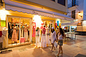 Spain, Baleares island, Ibiza fashion shop