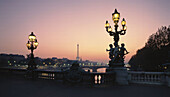 France, Paris, Pont Alexandre III, Eiffel Tower