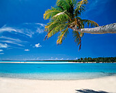 Traumstrand, Aitutaki, Cook Insel, One foot Isl.