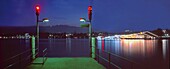 Jetty at lake, Zuerich, Switzerland