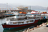 Ein Ausflugsboot, Rotes Meer, Elat, Israel