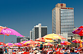 People on the beach, Tel Aviv, Israel