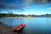 Boat at Lake Batur, Bali, Indonesia, Asia