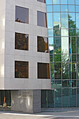 Blick auf die moderne Fassade der Zentralbank, Boulevard Royal, Luxemburg, Luxemburg, Europa