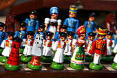 Traditional chess pieces found on a market, Budapest, Hungary