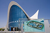 Eingang, L'Oceanografic, grösste Aquarium Europas, Architekt Felix Candela