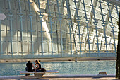 Stadt der Künste und Wissenschaften, spanischer Architekt Santiago Calatrava, Palau de las Artes, L'Hemisferic, ein Imax-Kino