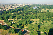 Aerial view of Hyde Park, London, England