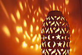 Close up of a lantern, Lamp, Riad Kaiss, Marrakech, Marocco, Africa