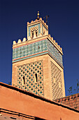 Kasbah Moschee Minarett, Marrakesh, Marokko, Afrika