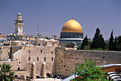 Dome of the Rock and Wailing Wall, Jerusalem, Israel