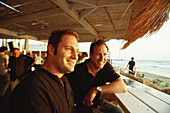 Two men at the beach, Tel-Aviv, Israel