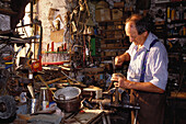 A man, Antique dealer in Carosa, Ticino, Switzerland