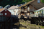 Houses in Creek Street, Ketchikan, Alaska, USA