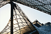 Pavilion roof, Olympic Park, Munich, Bavaria, Germany