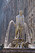 Fontana del Nettuno, Neptunsbrunnen, Piazza della Signoria, Florenz, Toskana, Italien