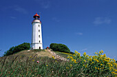 Lighthouse at the Dornbusch, Hiddensee island, Mecklenburg-Western Pomerania, Germany
