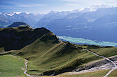 Ridge hiking trail Arnihaaggen to Hoch Gumme, Bernese Oberland, Canton of Bern, Switzerland