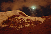 View of the volvano Chimborazo, Ecuador, South America, America