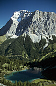 Blick über den Seeben See zur Zugspitze, Ehrwald, Tirol, Österreich