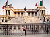 Nationaldenkmal, Monumento Nazionale a Vittorio Emanuele II, Piazza Venezia, Rom, Italien