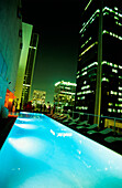 Poolbereich Rooftop Bar, Hotel The Standard, Downtown L.A., Los Angeles, Kalifornien, USA