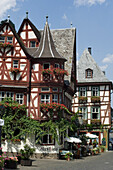 Fachwerkhäuser, Bacharach, Rheinland-Pfalz, Deutschland
