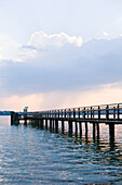 Steg am Starnberger See, Ambach, Bayern, Deutschland