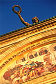 Detail vom Maximilianeum in der Abendsonne, München, Bayern, Deutschland