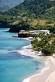 Magazine Beach Strand, Blick von Maca Bana Villas Hotel, Point Salines, Grenada, Kleine Antillen, Karibik
