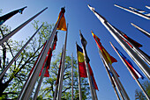 Flaggen der Europäischen Nationen, Europäisches Patentamt, München, Bayern, Deutschland