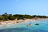 Strand von Platja de ses Salines, Ibiza, Balearen, Spanien