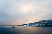 View from a Hurtigrute ship, Alesund, Hurtigrute, North Norway, Norway